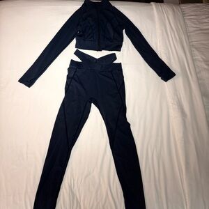 Navy Women's Activewear Set size medium